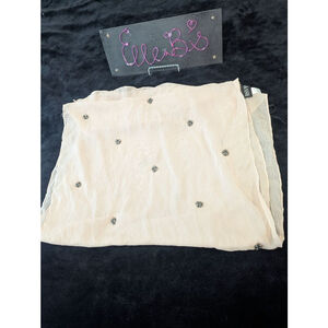 EUC RSVP Light Pink Scarf with Embellishments O/S